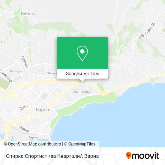 Спирка Спортист /за Квартали/ карта