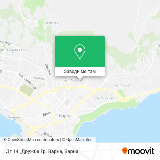 Дг 14 „Дружба Гр. Варна карта