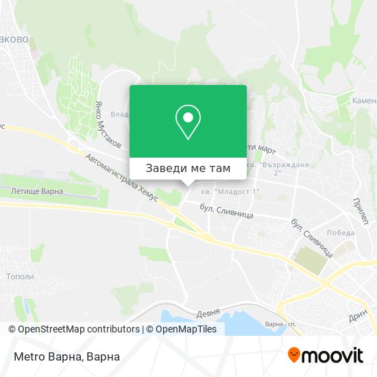 Metro Варна карта