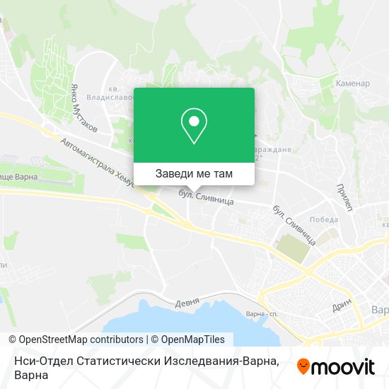 Нси-Отдел Статистически Изследвания-Варна карта