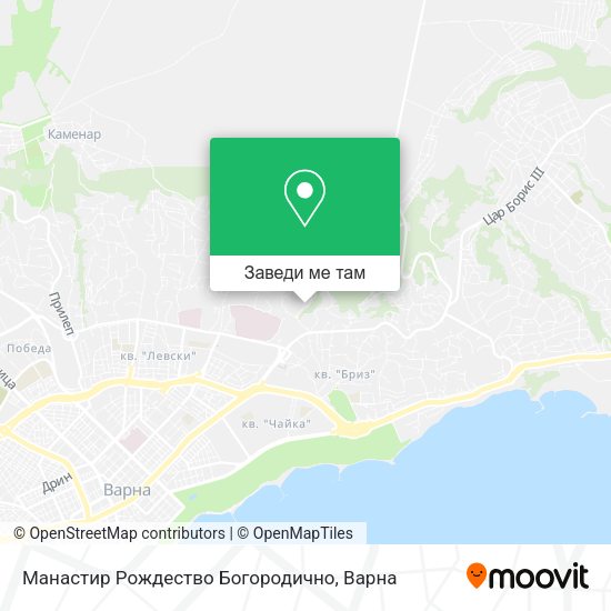 Манастир Рождество Богородично карта