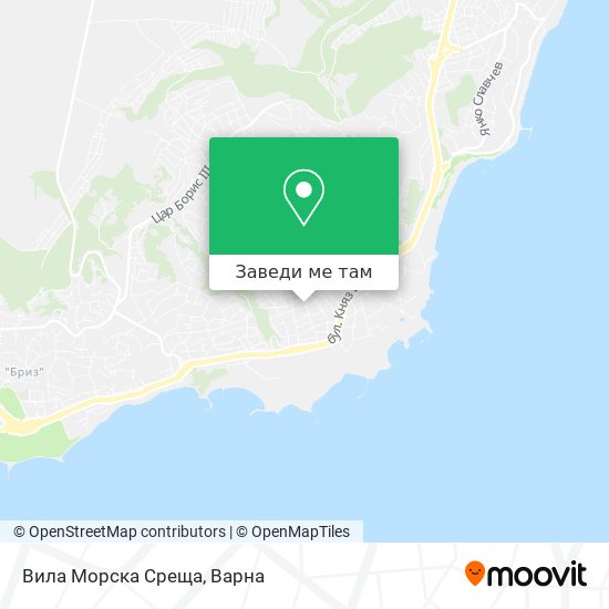 Вила Морска Среща карта