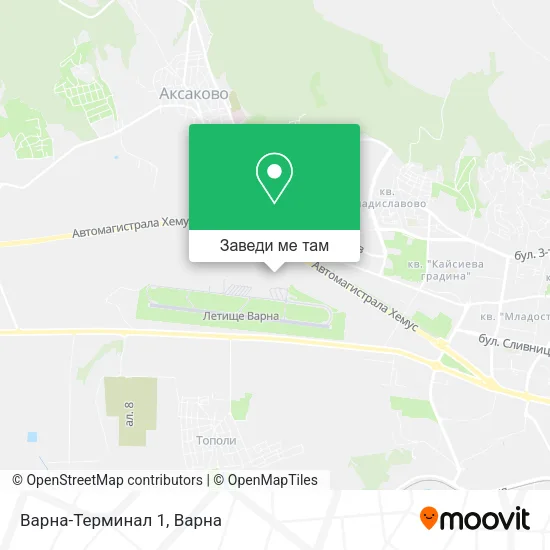 Варна-Терминал 1 карта