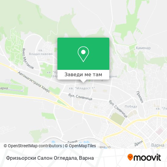 Фризьорски Салон Огледала карта