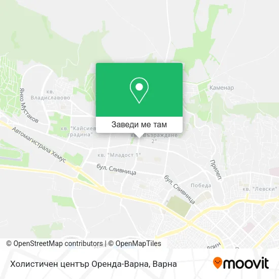 Холистичен център Оренда-Варна карта