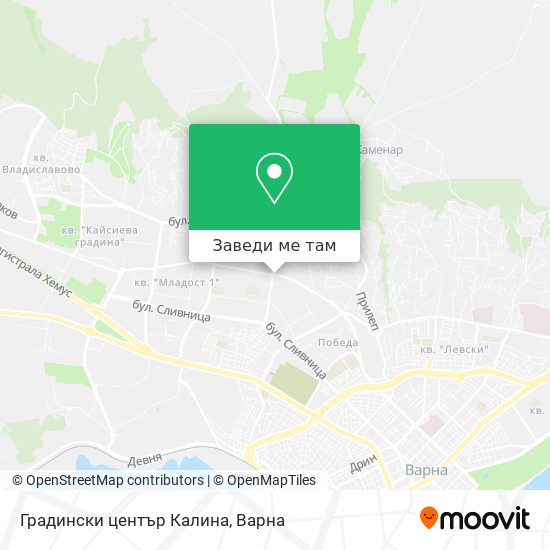 Градински център Калина карта
