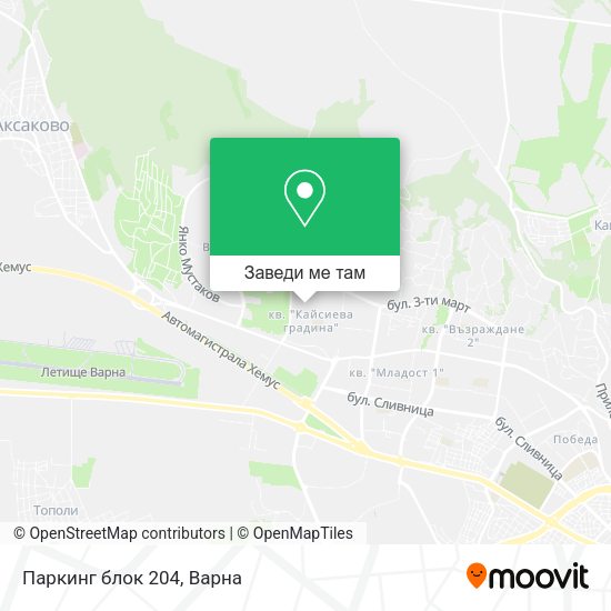 Паркинг блок 204 карта
