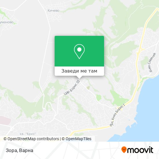 Зора карта