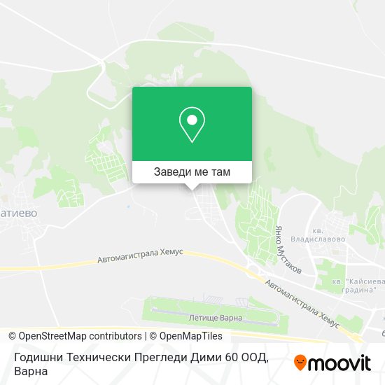 Годишни Технически Прегледи Дими 60 ООД карта