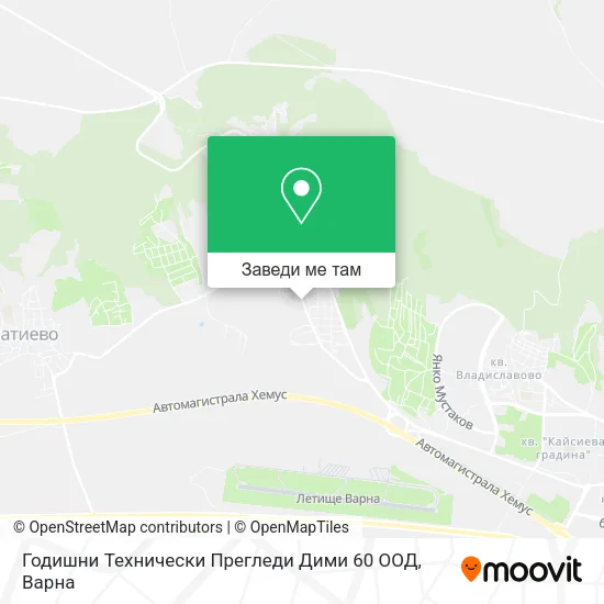 Годишни Технически Прегледи Дими 60 ООД карта