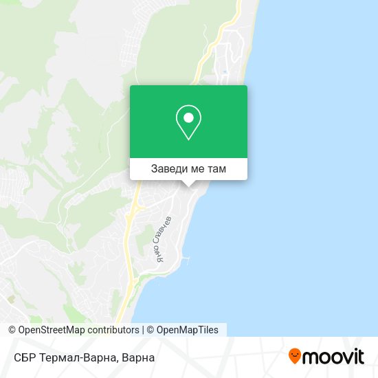 СБР Термал-Варна карта