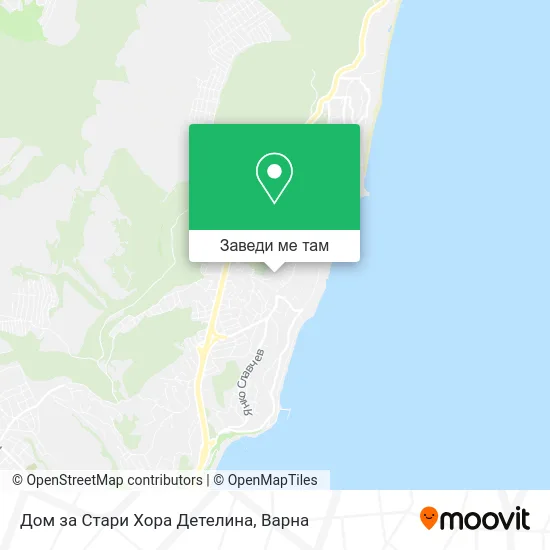Дом за Стари Хора Детелина карта