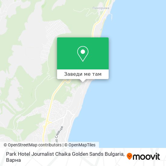 Park Hotel Journalist Chaika Golden Sands Bulgaria карта