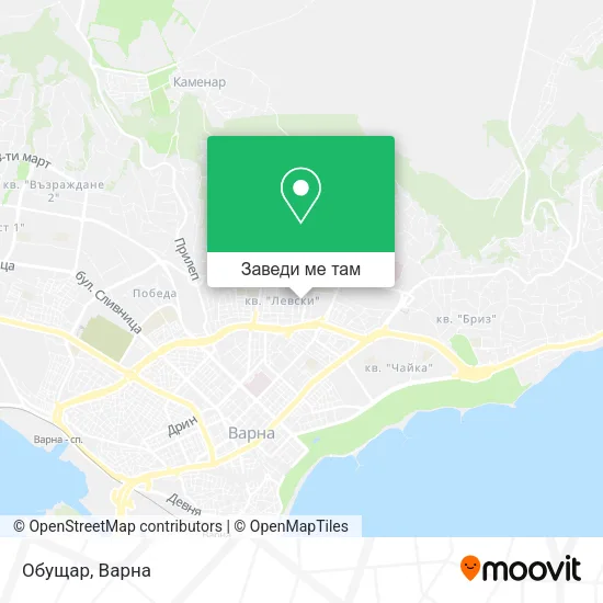 Обущар карта