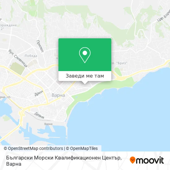 Български Морски Квалификационен Център карта