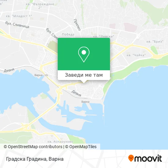 Градска Градина карта