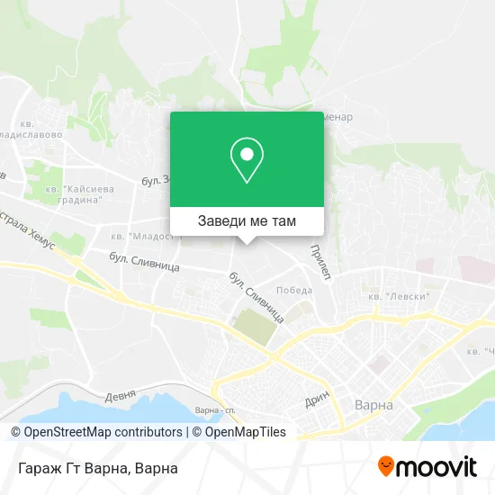 Гараж Гт Варна карта