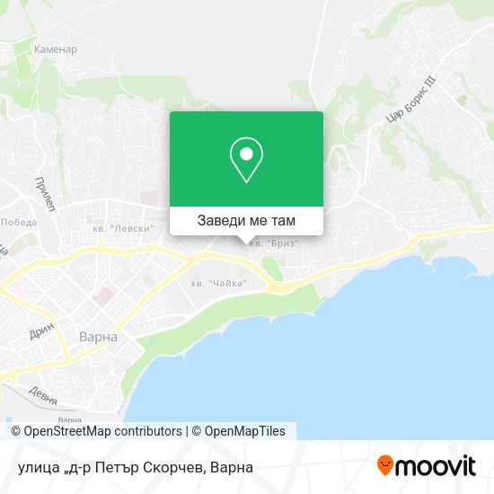улица „д-р Петър Скорчев карта