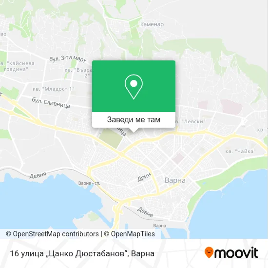 16 улица „Цанко Дюстабанов“ карта