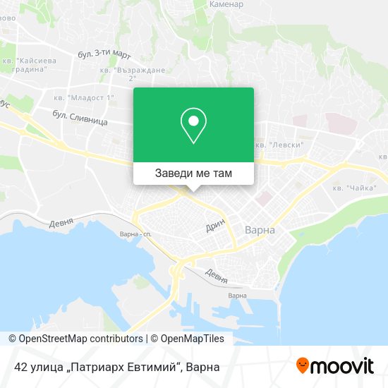 42 улица „Патриарх Евтимий“ карта