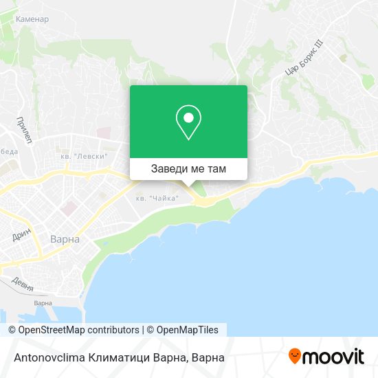 Antonovclima Климатици Варна карта