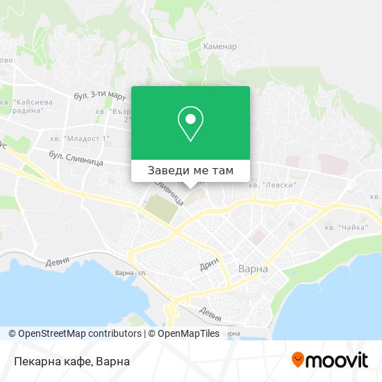Пекарна кафе карта