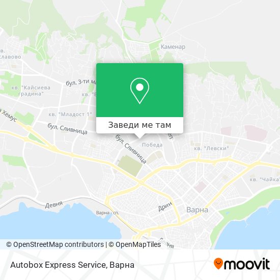 Как да стигна до Autobox Express Service в Varna с Автобус или тролейбус?