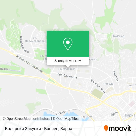 Болярски Закуски - Банчев карта