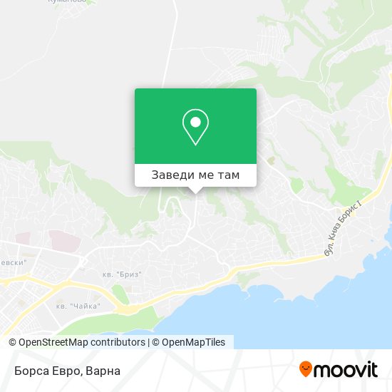 Борса Евро карта