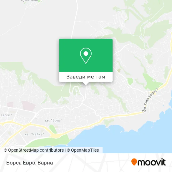 Борса Евро карта