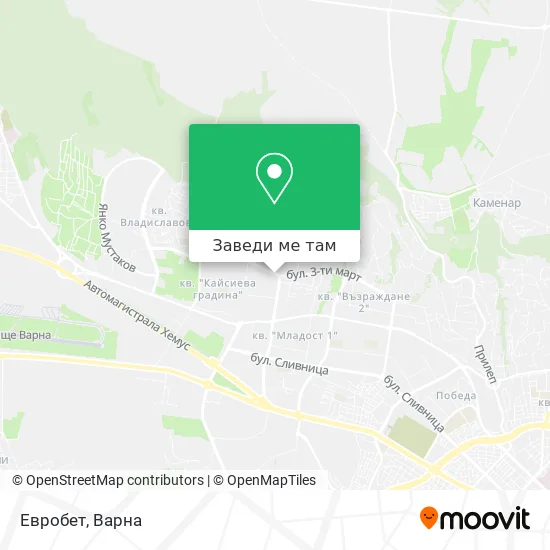 Евробет карта
