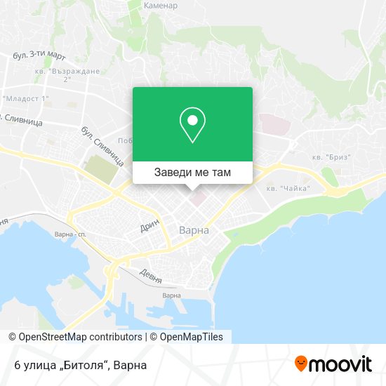 6 улица „Битоля“ карта