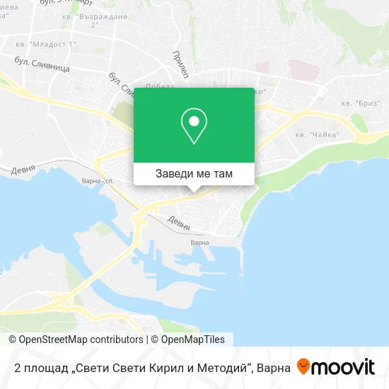 2 площад „Свети Свети Кирил и Методий“ карта