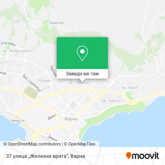 37 улица „Железни врата“ карта