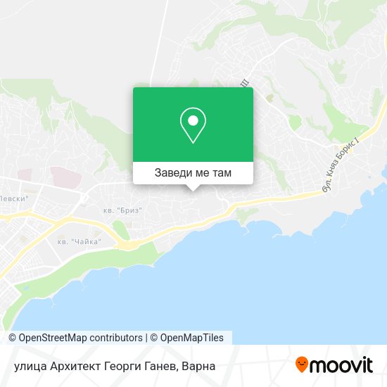 улица Архитект Георги Ганев карта