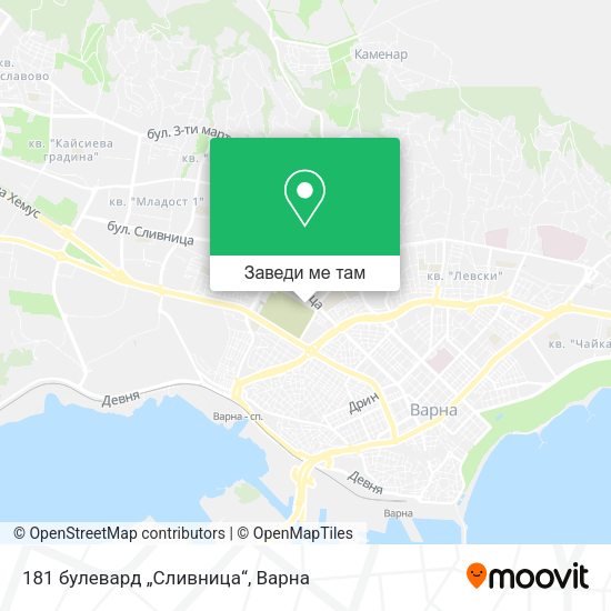 181 булевард „Сливница“ карта