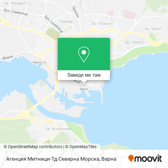 Агенция Митници-Тд Северна Морска карта