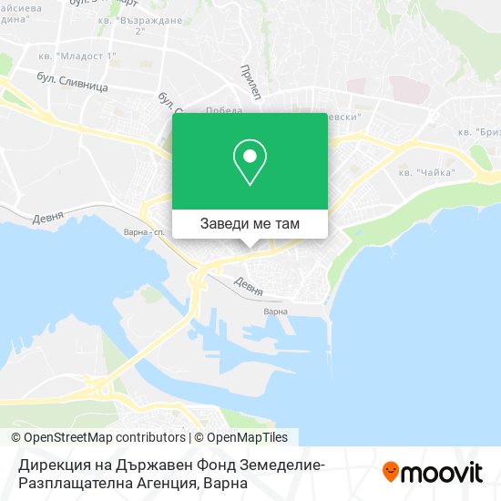 Дирекция на Държавен Фонд Земеделие-Разплащателна Агенция карта