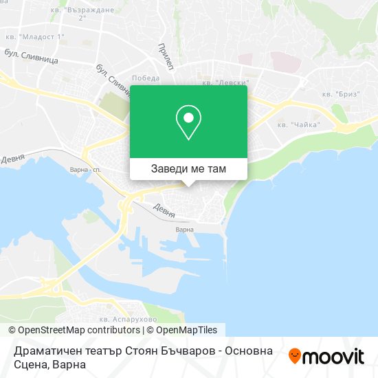 Драматичен театър Стоян Бъчваров - Основна Сцена карта