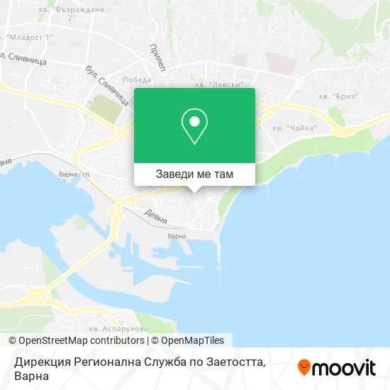 Дирекция Регионална Служба по Заетостта карта