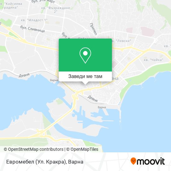 Евромебел (Ул. Кракра) карта