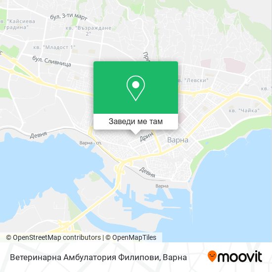 Ветеринарна Амбулатория Филипови карта