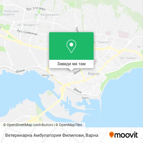Ветеринарна Амбулатория Филипови карта