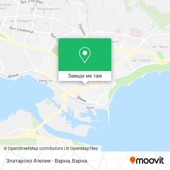 Златарско Ателие - Варна карта