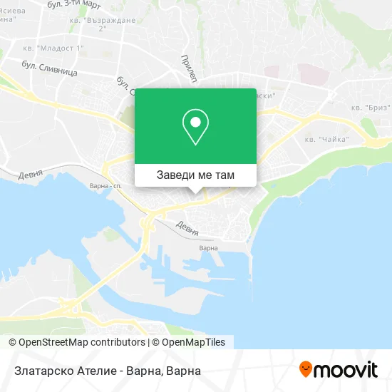 Златарско Ателие - Варна карта