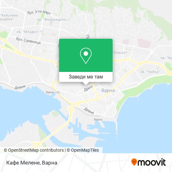 Кафе Мелене карта