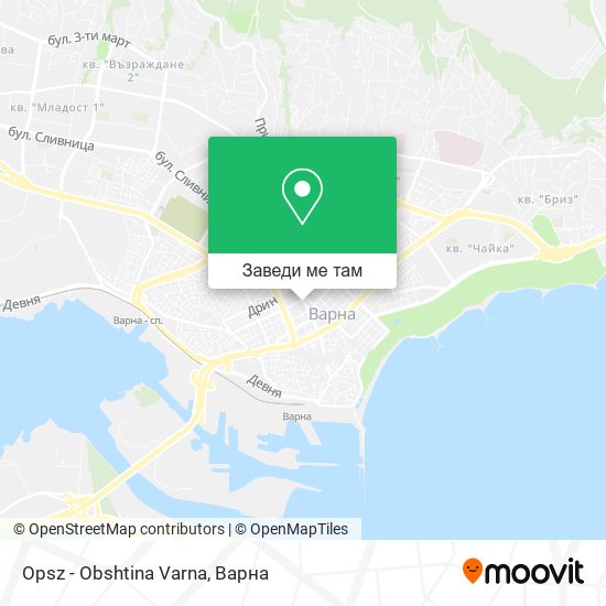 Opsz - Obshtina Varna карта