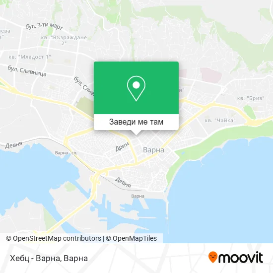 Хебц - Варна карта