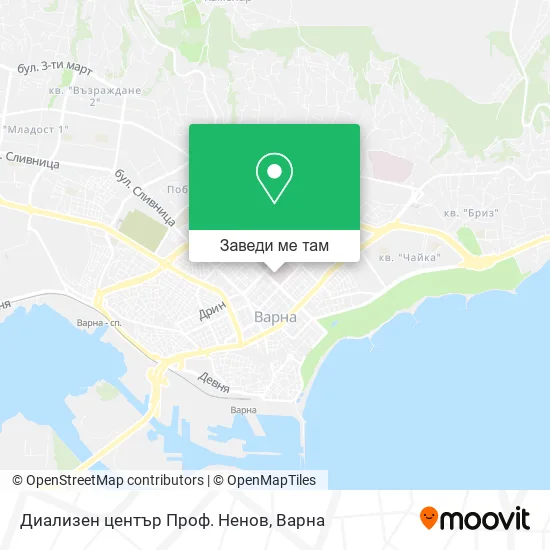 Диализен център Проф. Ненов карта