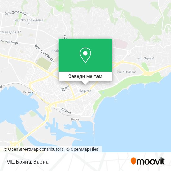 МЦ Бояна карта